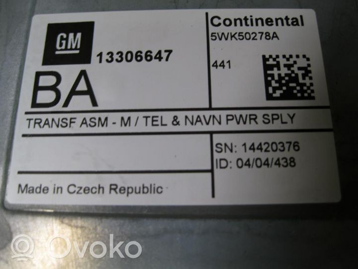 Opel Astra J Centralina/modulo navigatore GPS 13306647