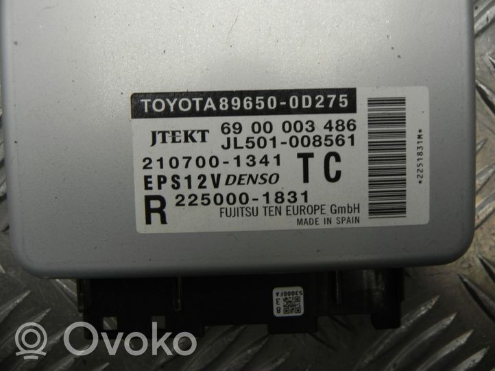 Toyota Yaris Unité de commande / calculateur direction assistée 896500D275