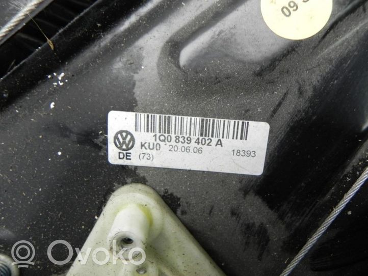 Volkswagen Eos Elektryczny podnośnik szyby drzwi tylnych 1Q0839402S