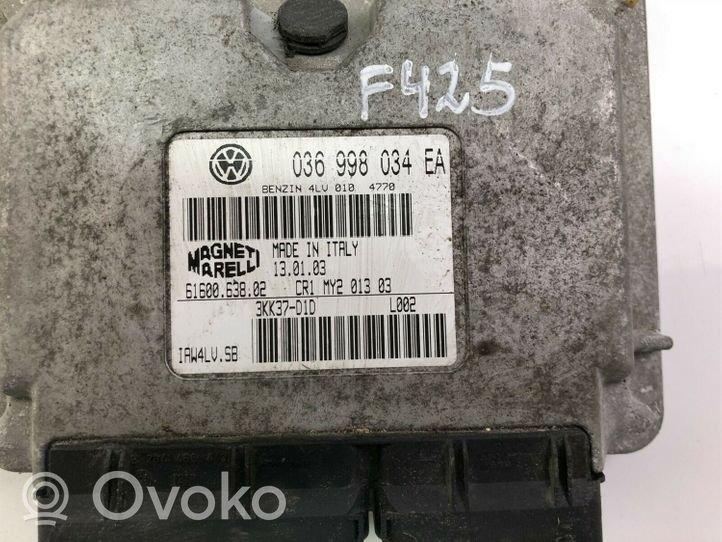 Volkswagen Lupo Inne komputery / moduły / sterowniki 036998034EA