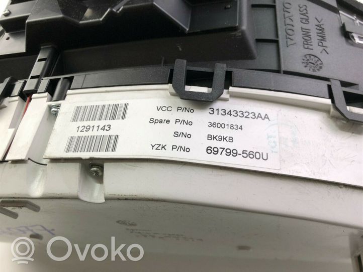 Volvo XC60 Tableau de bord 31343323AA