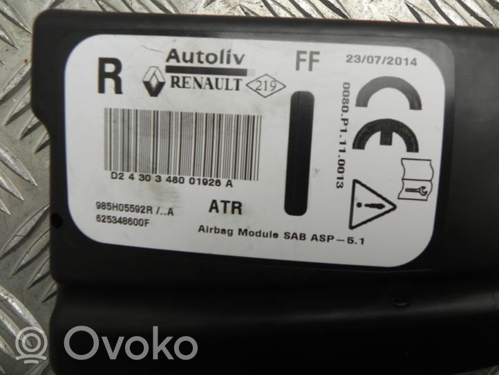 Renault Clio IV Poduszka powietrzna Airbag boczna 985H05592R