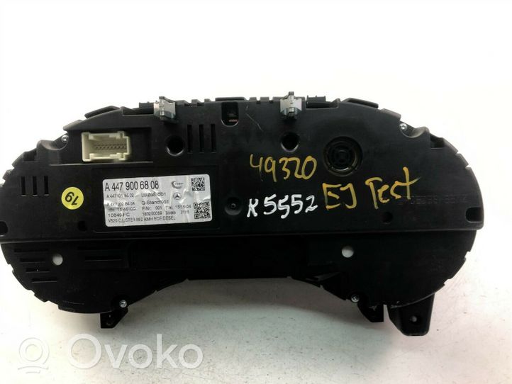 Mercedes-Benz V Class W447 Tachimetro (quadro strumenti) A4479006808