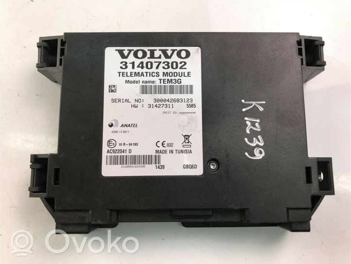 Volvo S60 Moduł / Sterownik Bluetooth 31407302