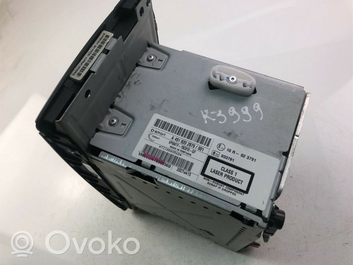 Smart ForTwo II Radio / CD/DVD atskaņotājs / navigācija A4518202879