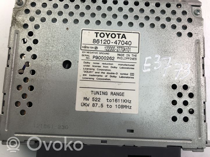 Toyota Prius (XW10) Unité principale radio / CD / DVD / GPS 8612047040