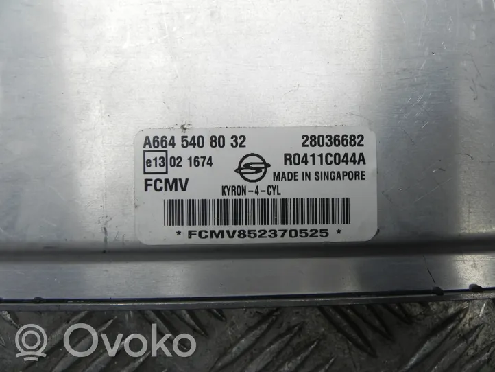 SsangYong Kyron Calculateur moteur ECU A6645408032