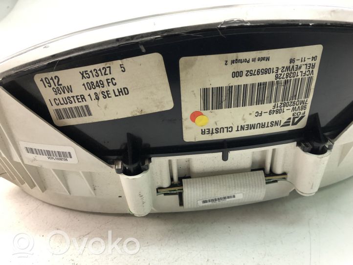 Seat Alhambra (Mk2) Speedometer (instrument cluster) 98VW10849FC