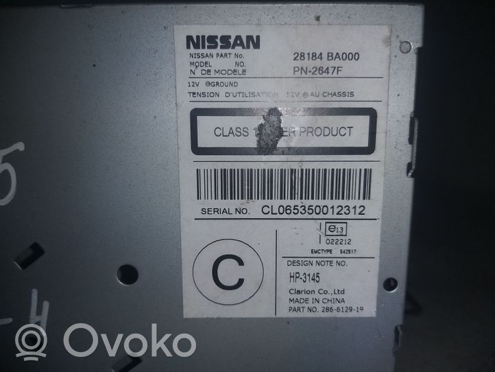 Nissan Primera Unité de contrôle son HiFi Audio 28184BA000