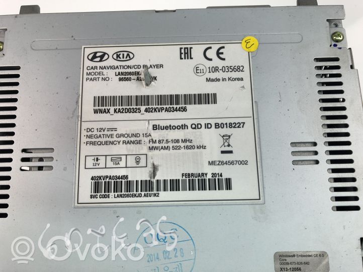 KIA Picanto Moduł / Sterownik dziku audio HiFi 96560A2511WK