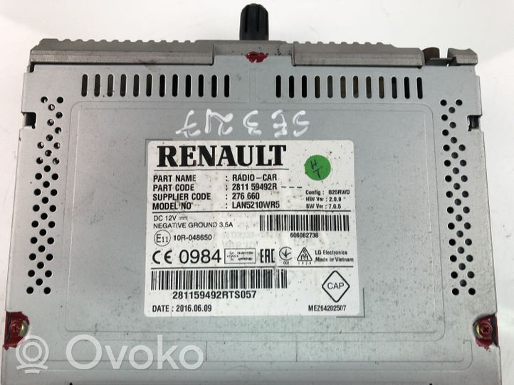 Renault Clio IV Moduł / Sterownik dziku audio HiFi 281159492R