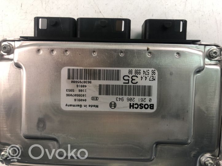 Peugeot 307 Sterownik / Moduł ECU 9657499880