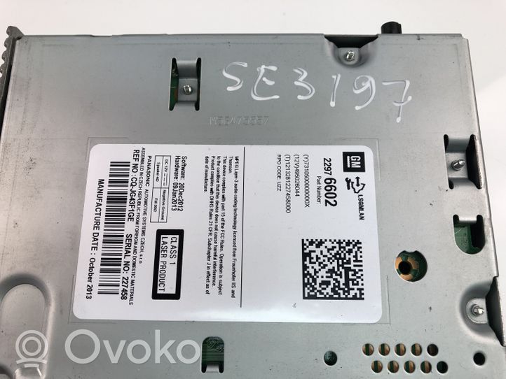 Opel Astra J Radio / CD/DVD atskaņotājs / navigācija 22976602