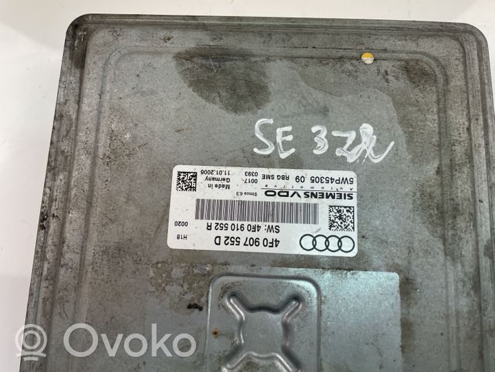 Audi A6 S6 C6 4F Variklio valdymo blokas 4F0907552D