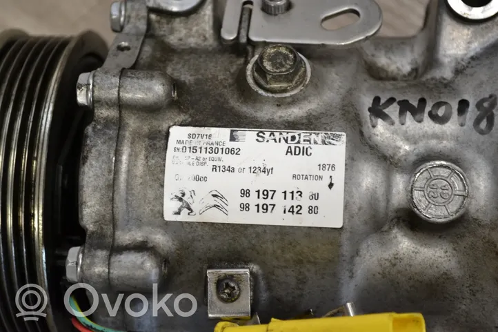 Peugeot Boxer Kompresor / Sprężarka klimatyzacji A/C 9819711380