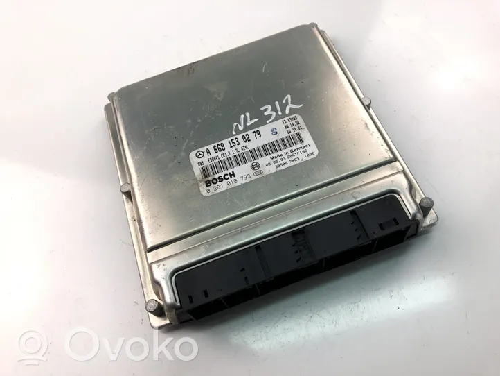 Mercedes-Benz A W168 Engine control unit/module A6681530279