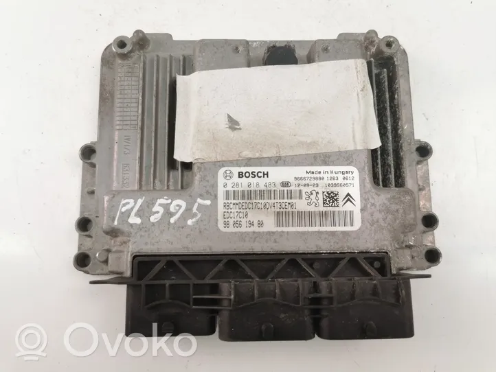 Peugeot 206+ Calculateur moteur ECU 9805619480