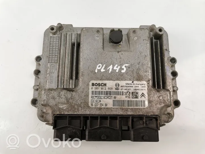 Peugeot 207 Sterownik / Moduł ECU 9663755480