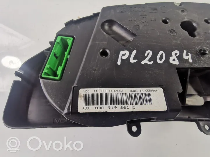 Audi A4 S4 B6 8E 8H Tachimetro (quadro strumenti) 8D0919861C