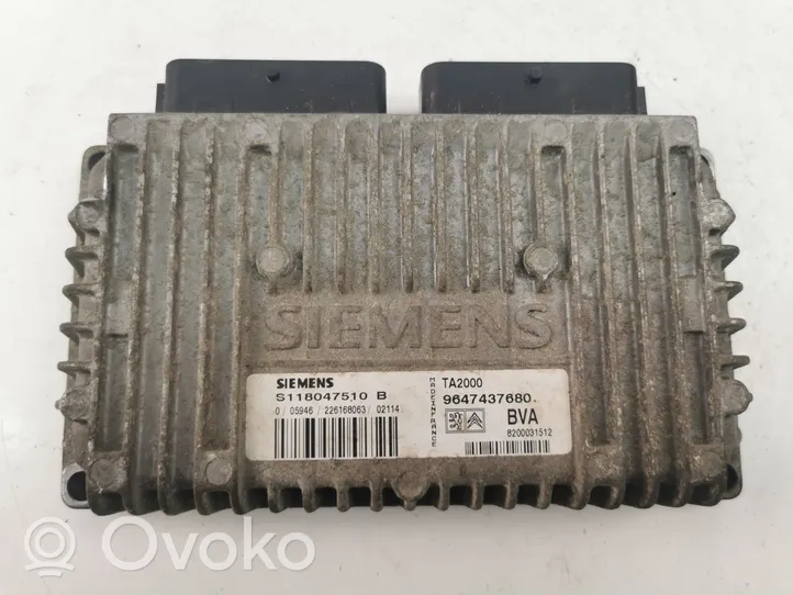 Citroen Xsara Pavarų dėžės valdymo blokas 9647437680