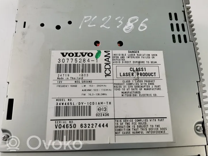 Volvo S40 Unità principale autoradio/CD/DVD/GPS 307752841
