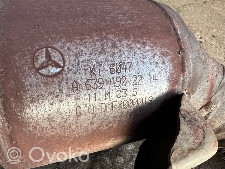 Mercedes-Benz Vito Viano W639 Filtr cząstek stałych Katalizator / FAP / DPF A6394902214