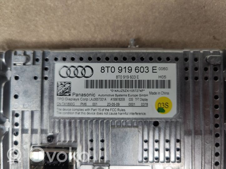 Audi A4 S4 B8 8K Monitori/näyttö/pieni näyttö 8t0919603e