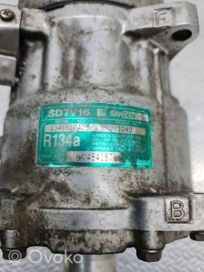 Citroen C8 Ilmastointilaitteen kompressorin pumppu (A/C) 9646416780