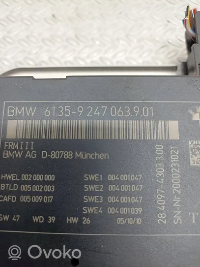 BMW 5 F10 F11 Sterownik / Moduł świateł LCM 9247063