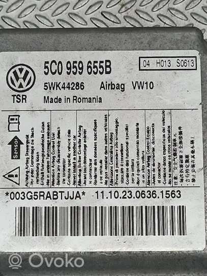 Volkswagen Golf VI Turvatyynyn ohjainlaite/moduuli 5C0959655B