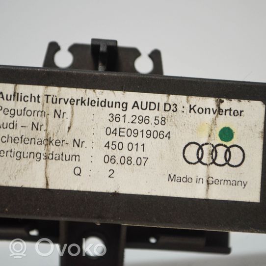 Audi A8 S8 D3 4E Altri dispositivi 04E0919064