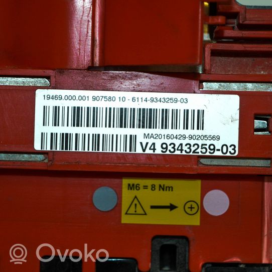 BMW X4 F26 Set scatola dei fusibili 9343259