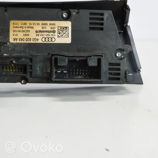 Audi A6 C7 Interruttore ventola abitacolo 4G0820043AK