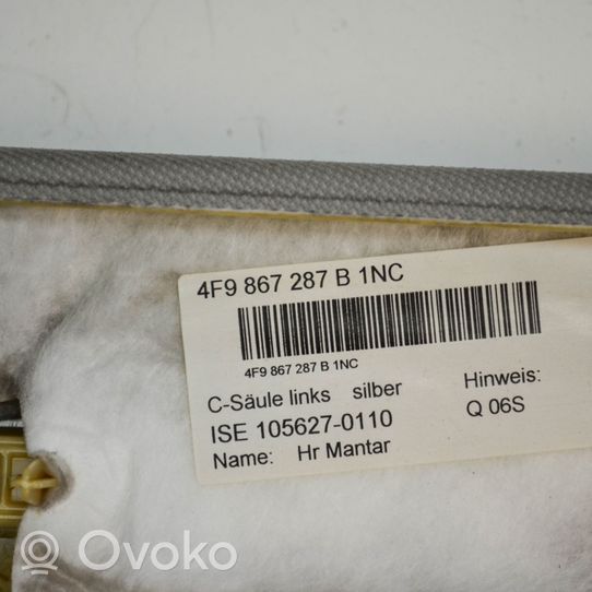 Audi A6 S6 C6 4F Revêtement de pilier (bas) 4F9867287B