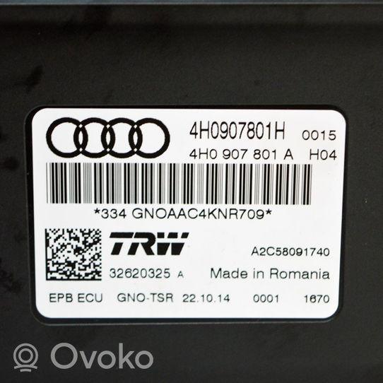 Audi A7 S7 4G Moduł / Sterownik hamulca postojowego EMF 4H0907801H
