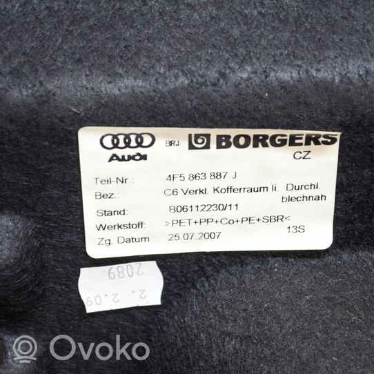 Audi A6 S6 C6 4F Rivestimento pannello inferiore del bagagliaio/baule 4F5863887J