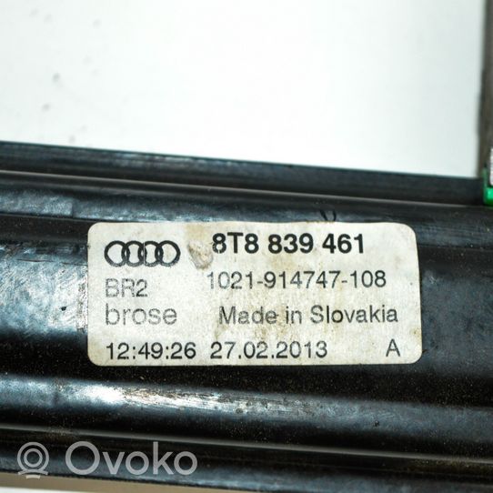 Audi A5 Sportback 8TA Elektryczny podnośnik szyby drzwi tylnych 8T8839461