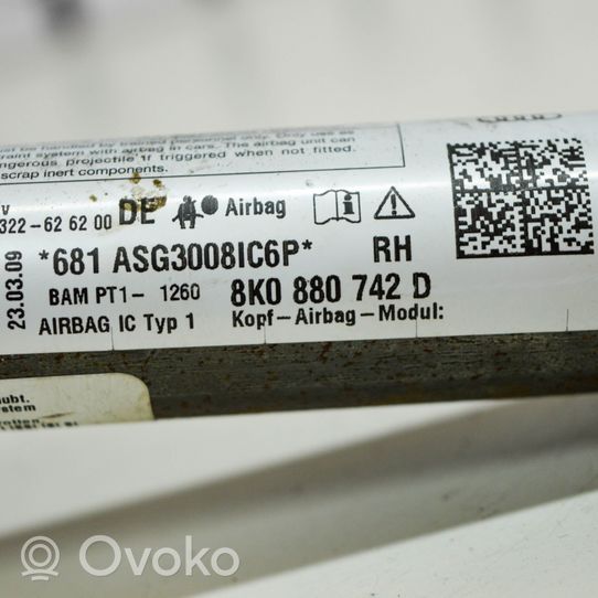 Audi A4 S4 B8 8K Kurtyna airbag 8K0880742D