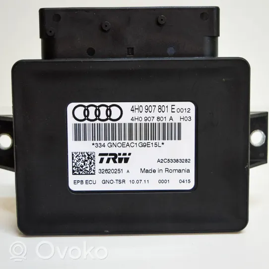 Audi A6 C7 Unité de contrôle, module EMF frein arrière 4H0907801E