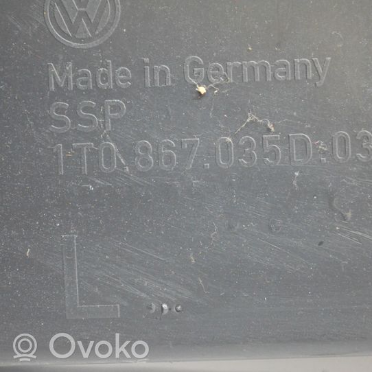 Volkswagen Touran I Apatinis, bagažinės šono, apdailos skydas 1T0867035D