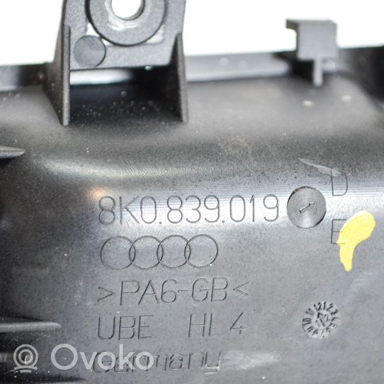 Audi A5 Sportback 8TA Galinė atidarymo rankenėlė vidinė 8K0839019D