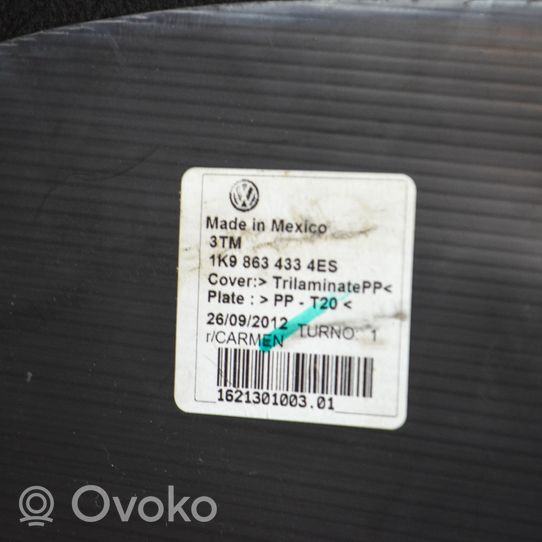Volkswagen Golf VI Trunk/boot floor carpet liner 1K9863433