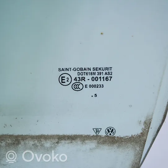 Volkswagen Touareg I Etuoven ikkunalasi, neliovinen malli E243R001167