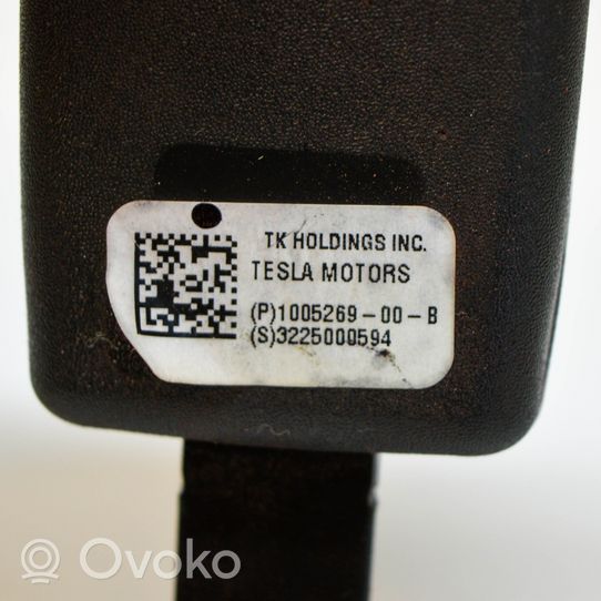 Tesla Model S Klamra środkowego pasa bezpieczeństwa fotela tylnego 100526900B