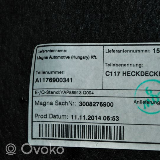 Mercedes-Benz CLA C117 X117 W117 Takaluukun koristelista A1176900341