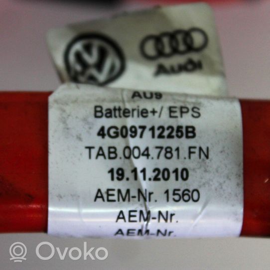 Audi A6 C7 Pliusinis laidas (akumuliatoriaus) 4G0971225B