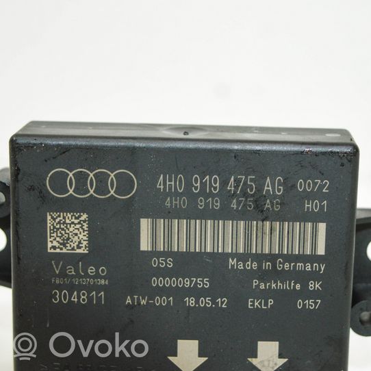 Audi A7 S7 4G Unité de commande, module PDC aide au stationnement 4H0919475AG