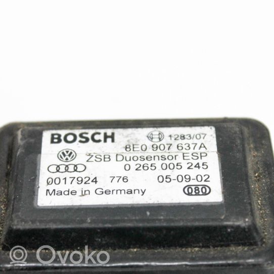 Audi A4 S4 B7 8E 8H Sensore di accelerazione 8E0907637A