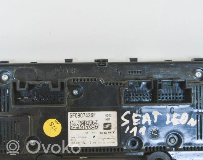 Seat Leon (1P) Przełącznik / Włącznik nawiewu dmuchawy 5F0907426F