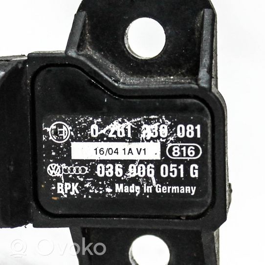 Audi A3 S3 8P Sensore di pressione 0261230081